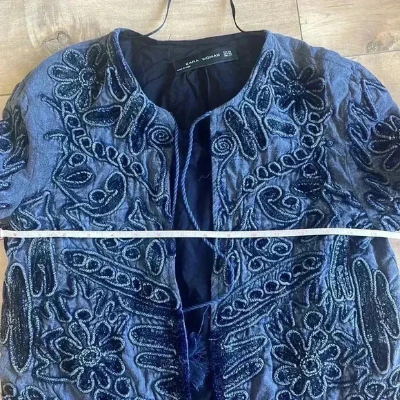 Zara Embroidered Jacket Sz XS - Picture 14 of 14